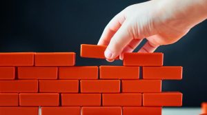 building blocks symbolizing rebuilding credit score